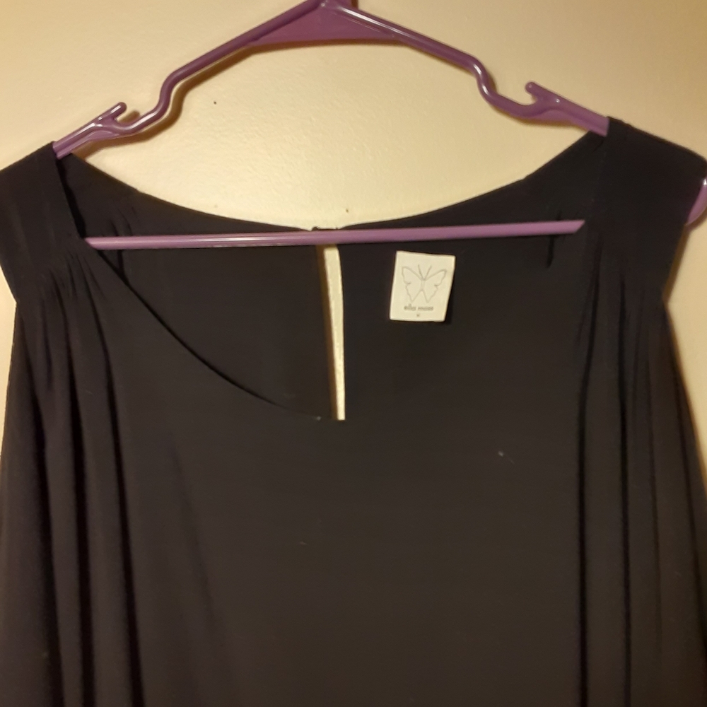 Ella Moss black cold shoulder romper medium - Picture 8 of 9